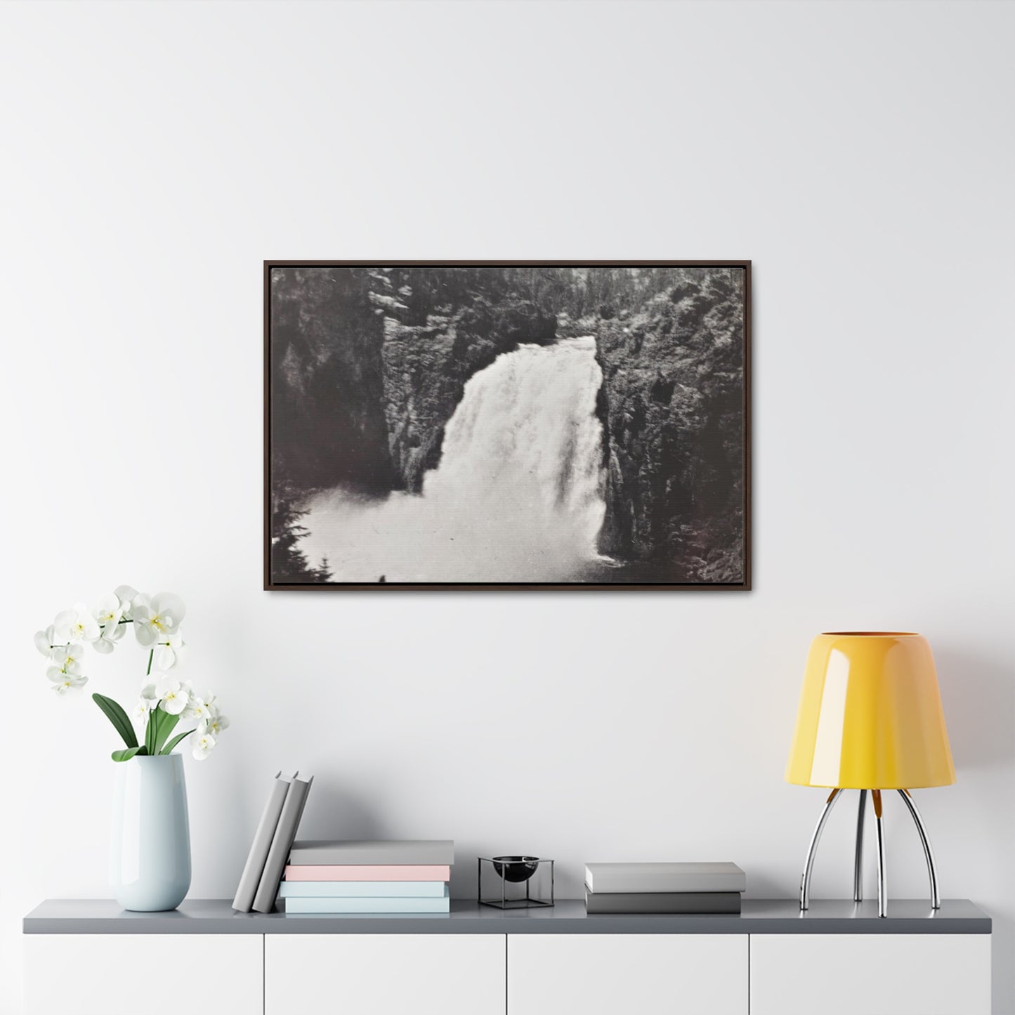 Upper Falls Yellowstone Gallery Canvas Wraps, Horizontal Frame