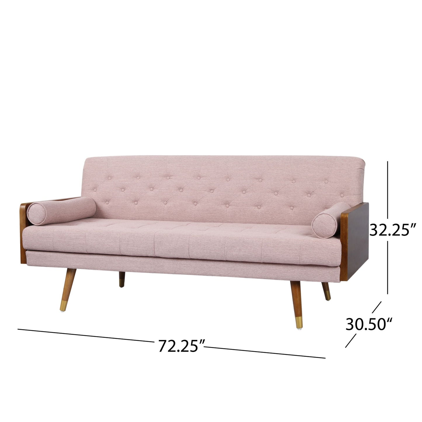 Aidan - Mid Century Modern Tufted Fabric Sofa- Unique Piece Furniture- {{Product type}}