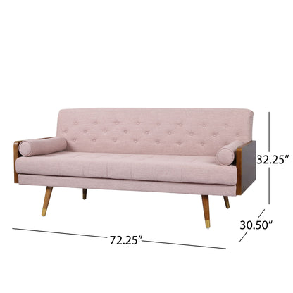 Aidan - Mid Century Modern Tufted Fabric Sofa- Unique Piece Furniture- {{Product type}}