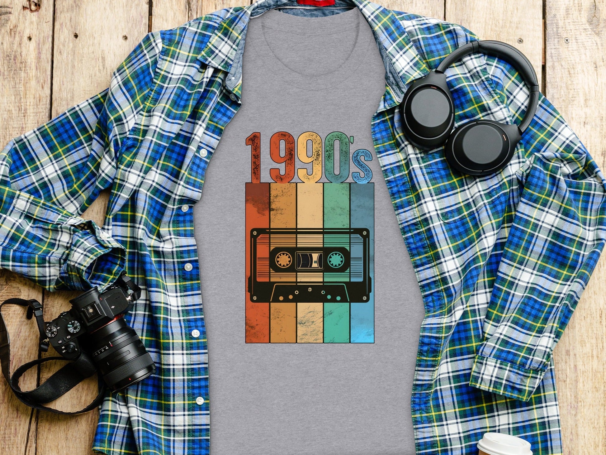 Vintage Cassette Tape with 1990s Design Retro T-Shirt- Cloud 16 Clothing Co.- {{Product type}}