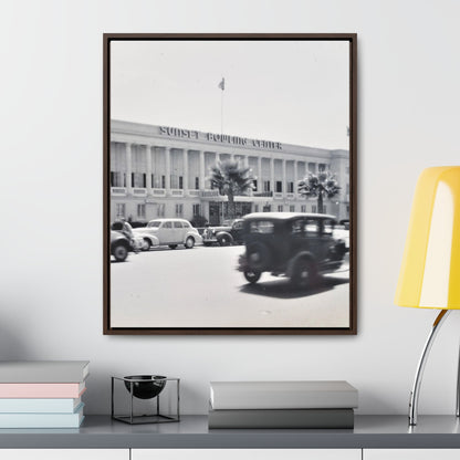 Sunset Bowling Center Largest in U.S 1939 Gallery Canvas Wraps Vertical Frame 20″ x 24″ Premium Gallery Wraps (1.25″) Walnut