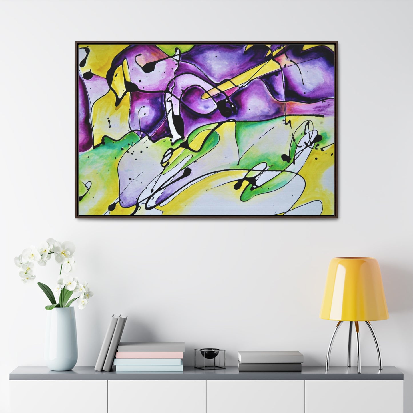 Purple Mountains Gallery Canvas Wraps, Horizontal Frame