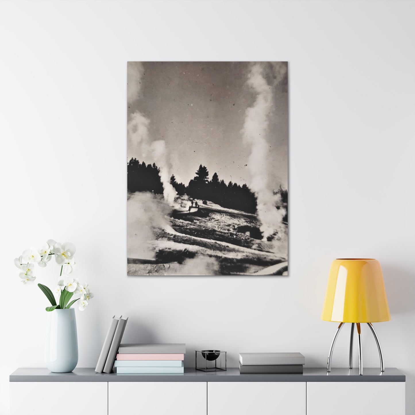 Norris Geyser Yellowstone Canvas Gallery Wraps