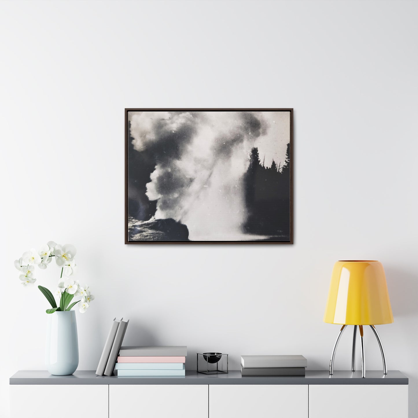 Riverside Geyser Yellowstone Gallery Canvas Wraps, Horizontal Frame