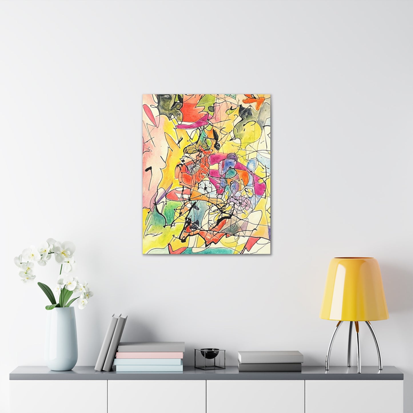 Colorful Abstract Canvas Gallery Wraps 24″ x 30″ 1.25"