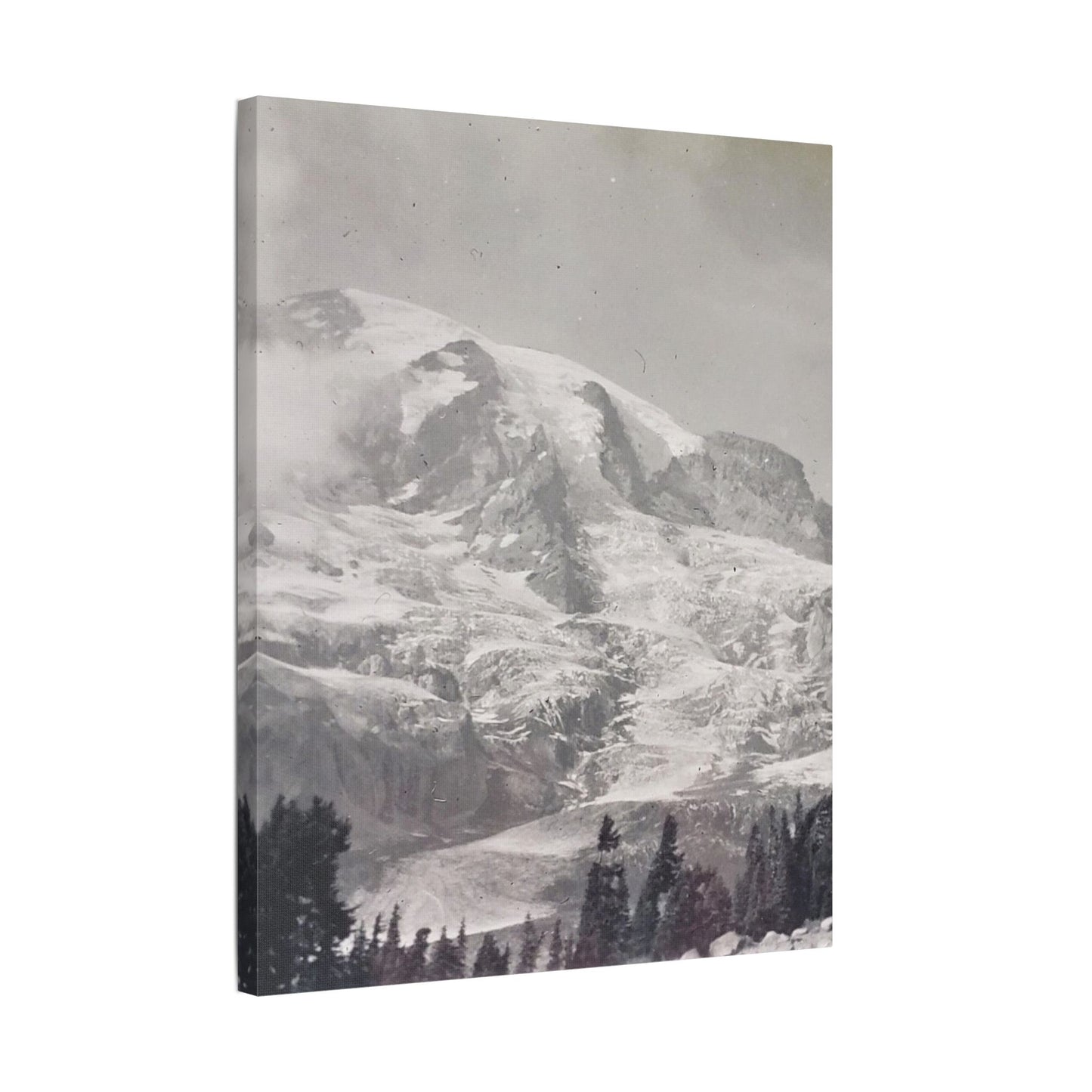 Mount Rainier Satin Canvas, Stretched