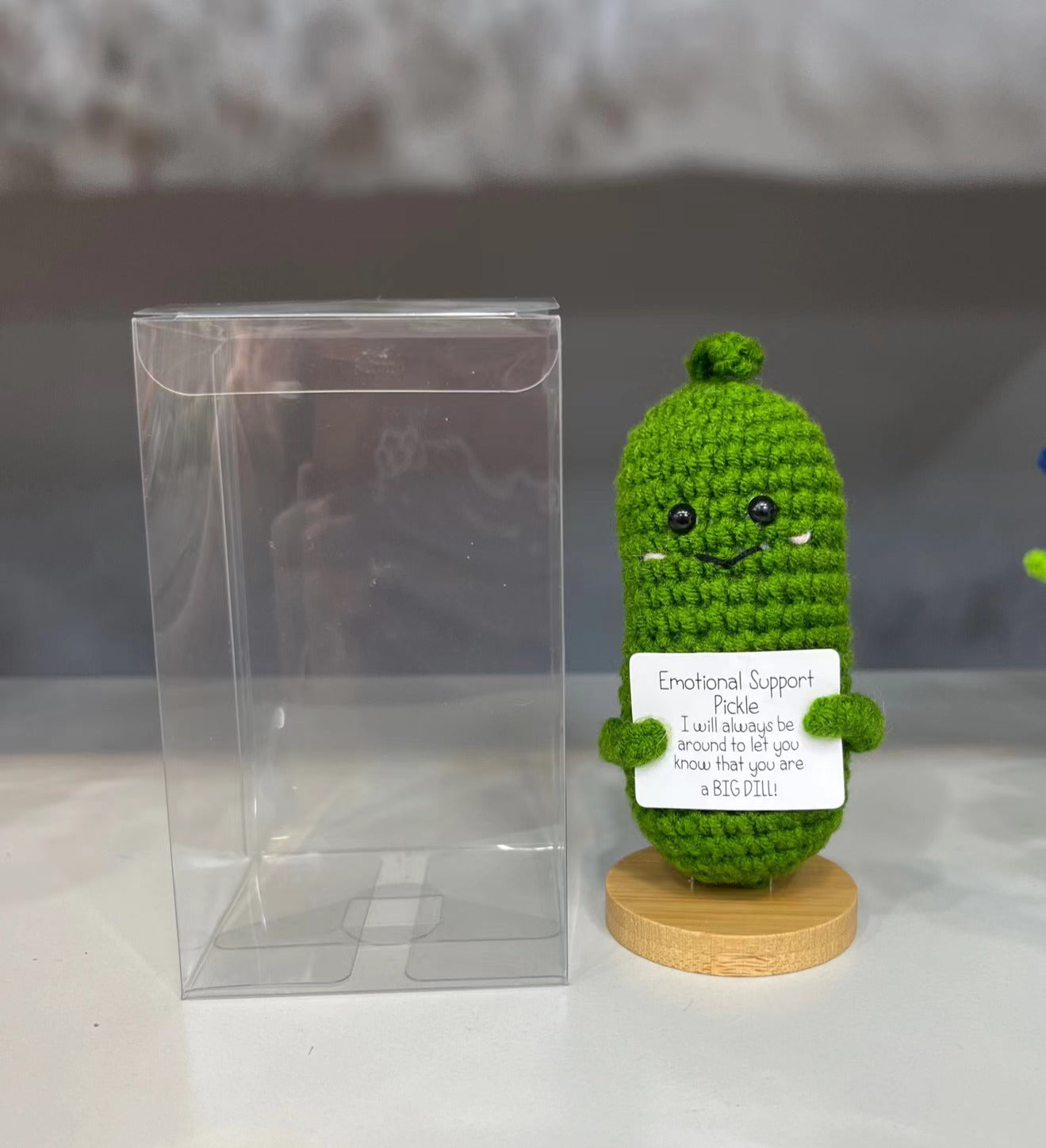 Charming Woven Cucumber Doll - - decor
