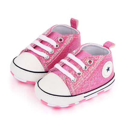 Fashionable Cute Canvas Shoes for Newborn Babies - - baby shoes