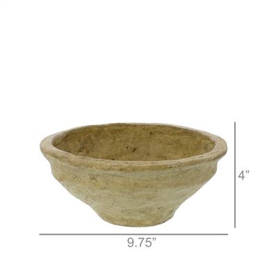Paper Mache Bowl - - Bowls