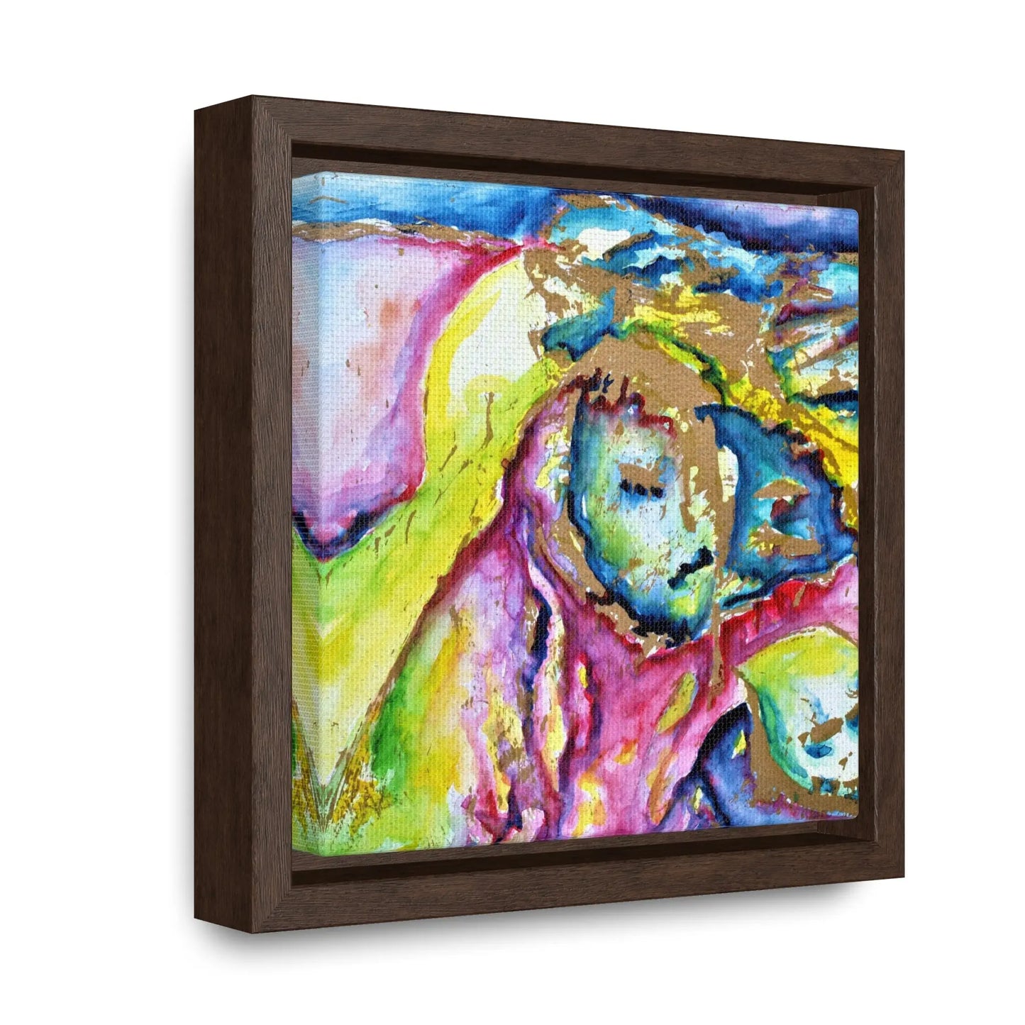 Mothers Face Gallery Canvas Wraps, Square Frame