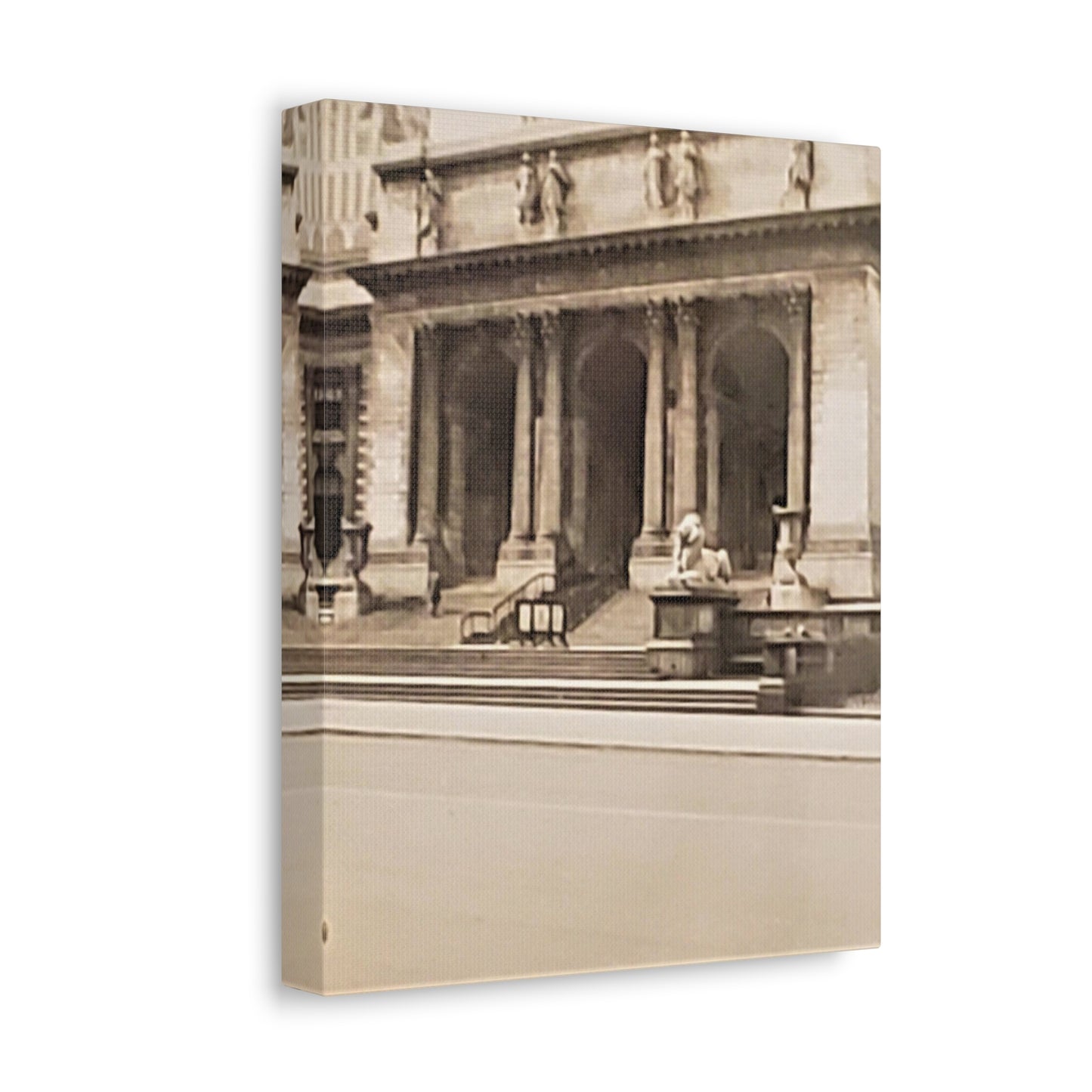 New York Public Library Stretched Canvas