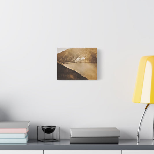 Morris Dam Lake Satin Canvas Stretched 10″ x 8″ (Horizontal) 1.5"