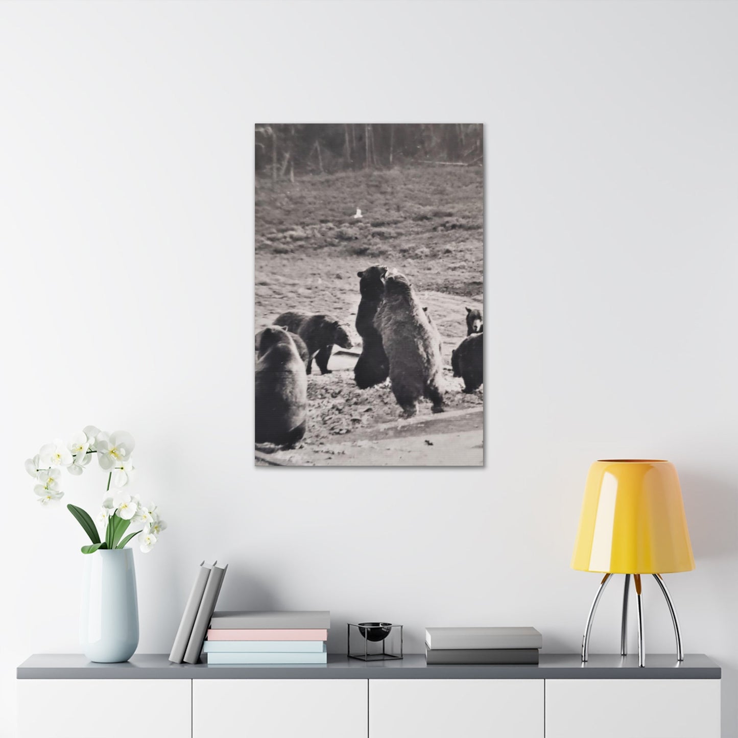 Yellowstone Grizzly Bears Canvas Gallery Wraps 24″ x 36″ 1.25"