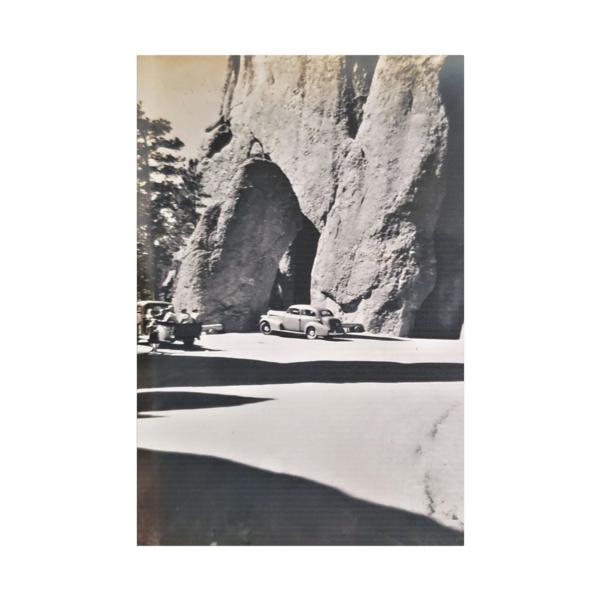 At the Needles Satin Canvas Stretched
