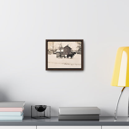 Milk Man Gallery Canvas Wraps Horizontal Frame 10″ x 8″ Walnut 1.25"