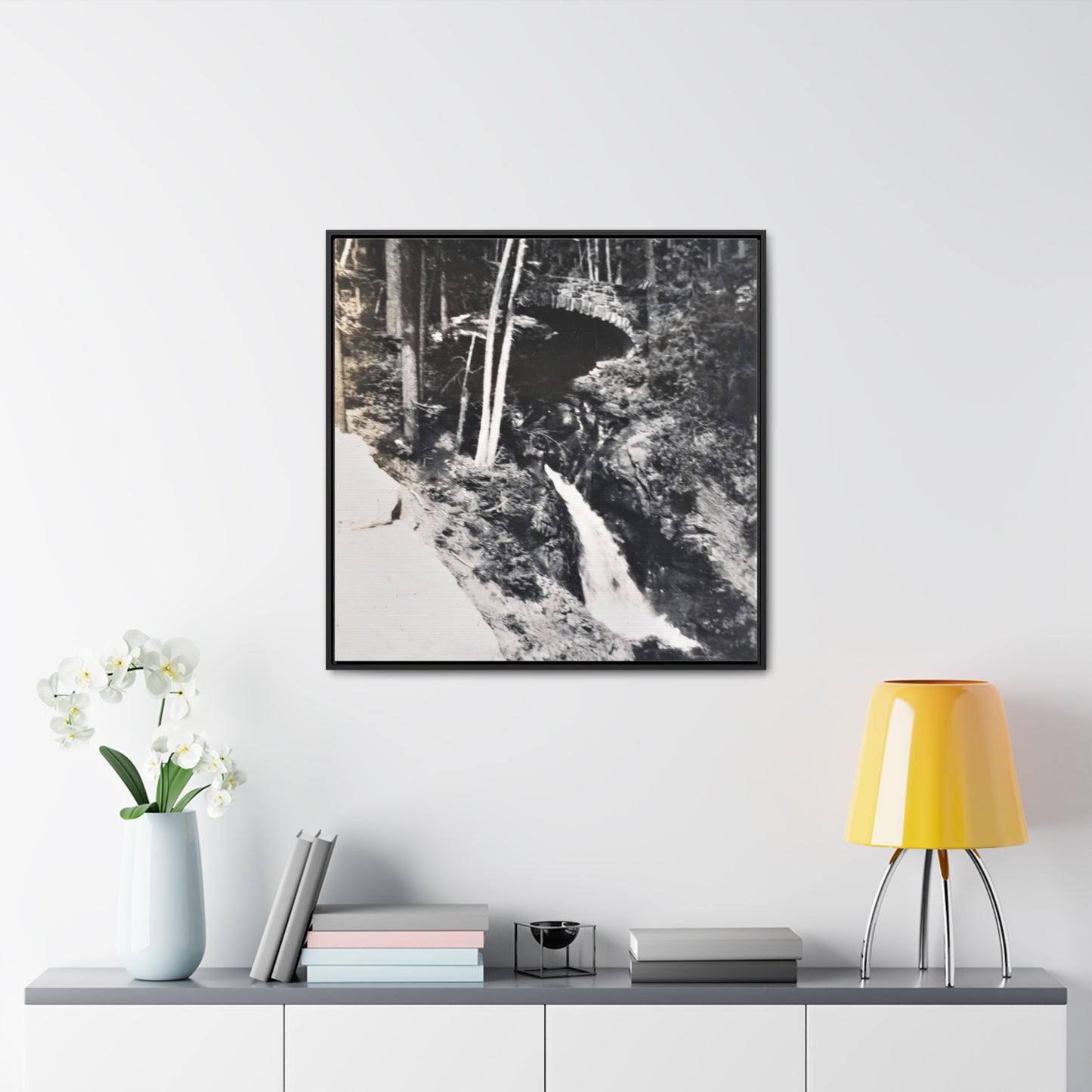 Narada Falls Yellowstone Gallery Canvas Wraps, Square Frame