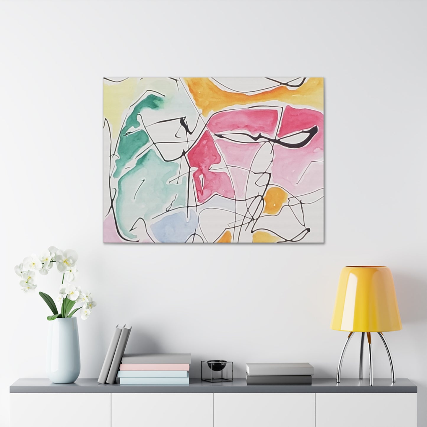 Abstract Face Canvas Gallery Wraps - Kia Day Design