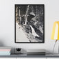 Narada Falls Yellowstone Gallery Canvas Wraps Vertical Frame 18″ x 24″ Premium Gallery Wraps (1.25″) Black