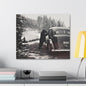 Yellowstone Bear Car Canvas Gallery Wraps 24″ x 20″ 1.25"