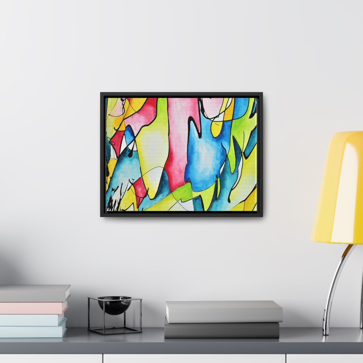 Blue Flame Gallery Canvas Wraps, Horizontal Frame