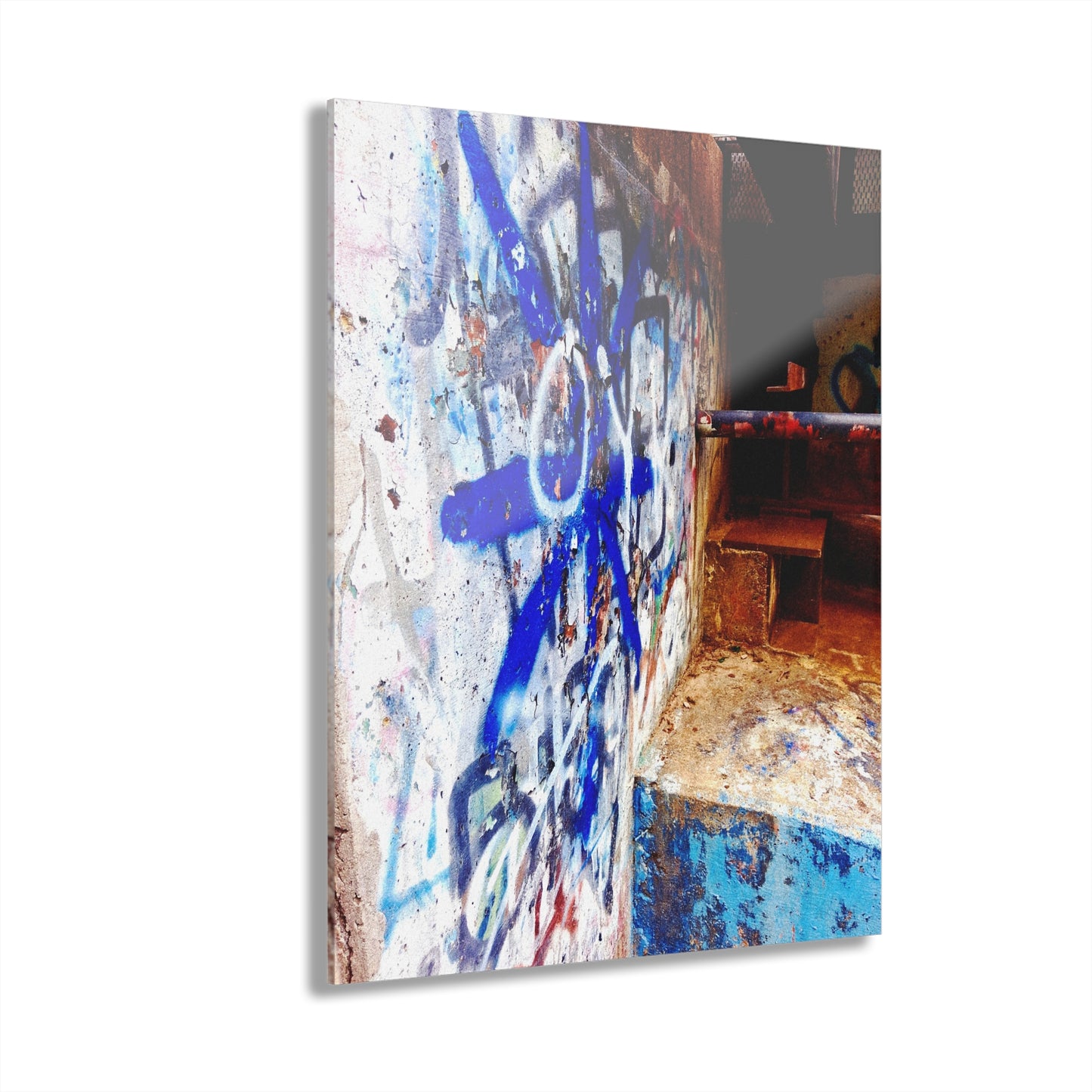 Graffiti Urban Photo Acrylic Print — French Cleat Hanging - - Home Decor