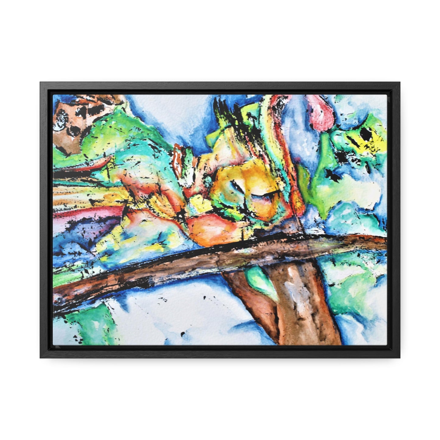 Owl In Flight Gallery Canvas Wraps, Horizontal Frame