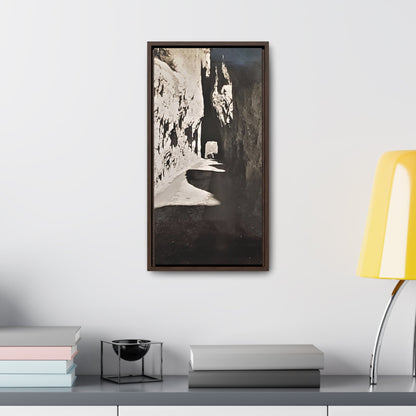 Tunnel at The Needles Gallery Canvas Wraps Vertical Frame 10″ x 20″ Premium Gallery Wraps (1.25″) Walnut
