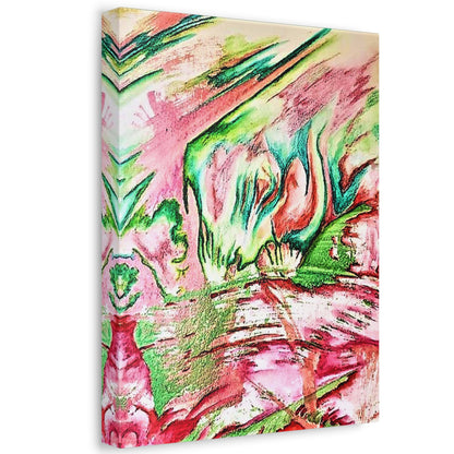 Pink Forest Stretched Canvas