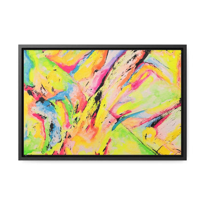 Neon Fire Gallery Canvas Wraps, Horizontal Frame 18″ x 12″ Premium Gallery Wraps (1.25″)