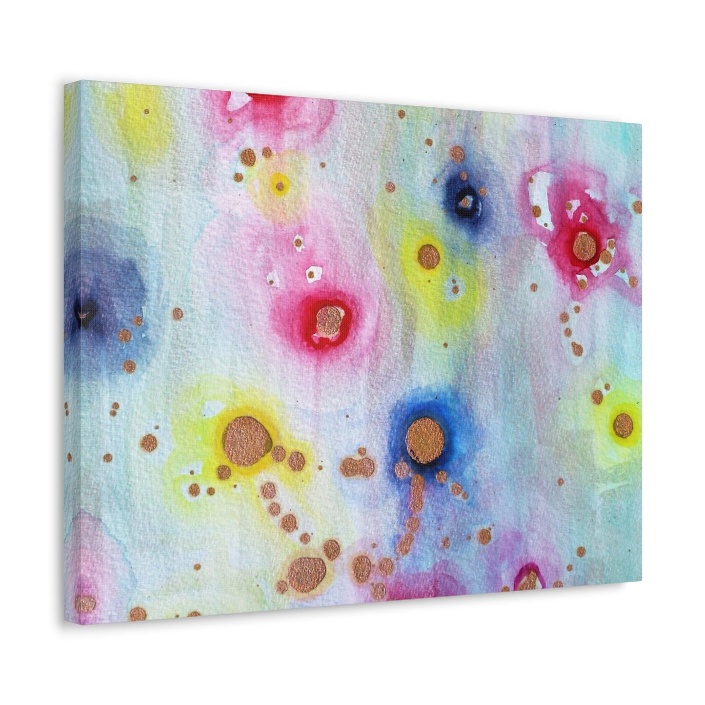 Raining Blooms Stretched Canvas