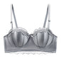 Lace Bustier Bra for Wedding Supports and Shapes - Advanced silver gray one-piece 34 75AB - bra