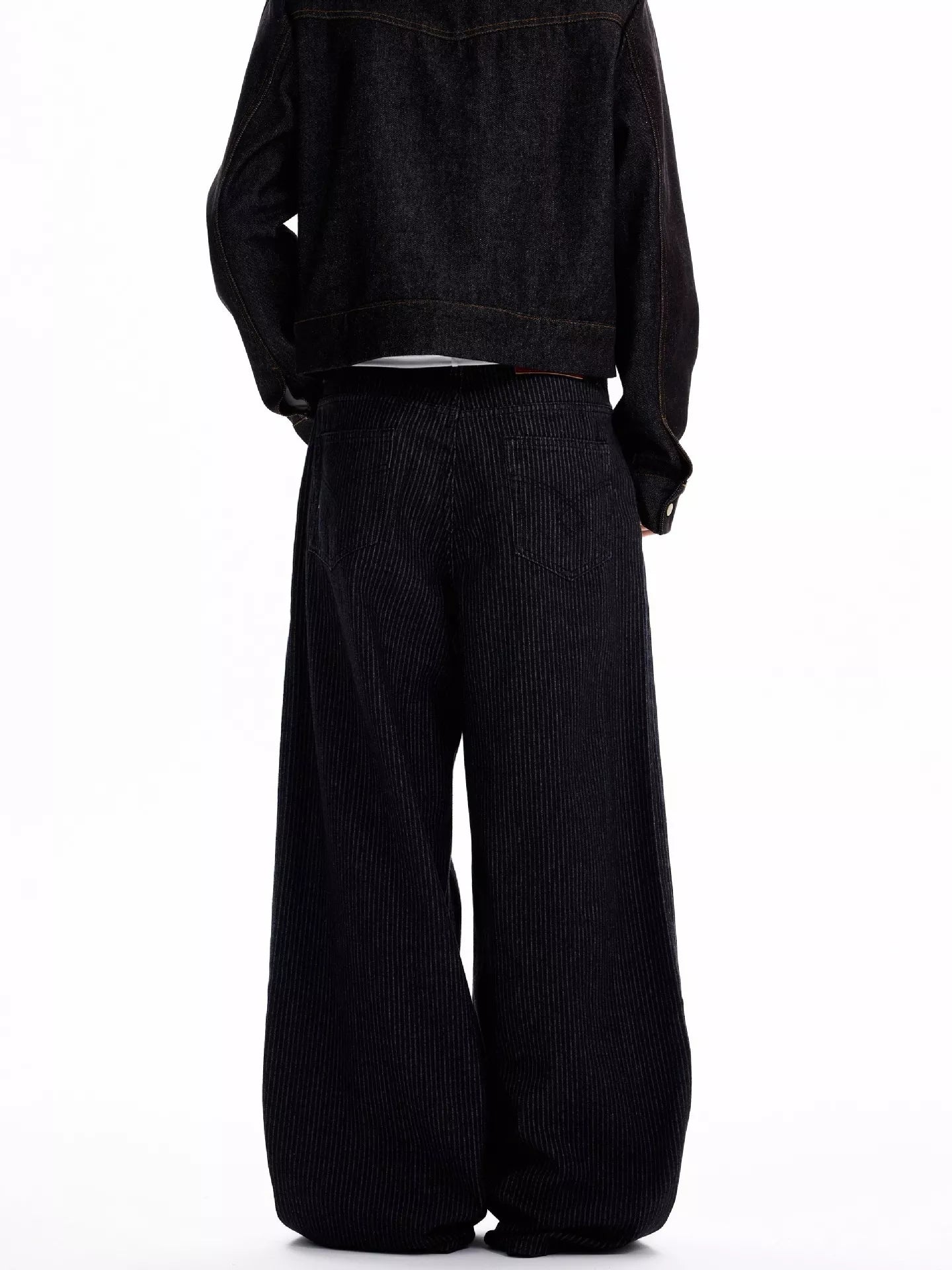 Men's Full Size Button Fly Wide Leg Jeans Plus Size - -