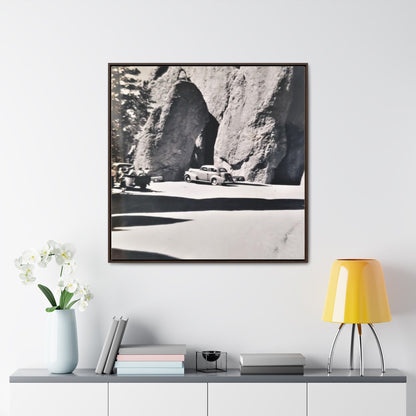 At the Needles Gallery Canvas Wraps Square Frame 36″ x 36″ Premium Gallery Wraps (1.25″) Walnut