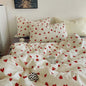 Queen Size Love Heart Duvet Set - Red Love Heart Queen(No Comforter) - duvet set