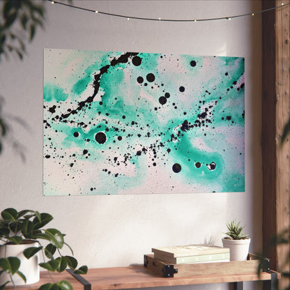 Teal Burst Fine Art Posters