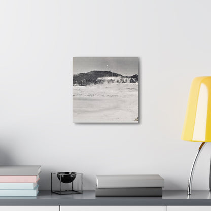 Mammoth Hot Springs Yellowstone Canvas Gallery Wraps 12″ x 12″ 1.25"