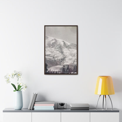 Mount Rainier Gallery Canvas Wraps Vertical Frame 20″ x 30″ Premium Gallery Wraps (1.25″) Walnut