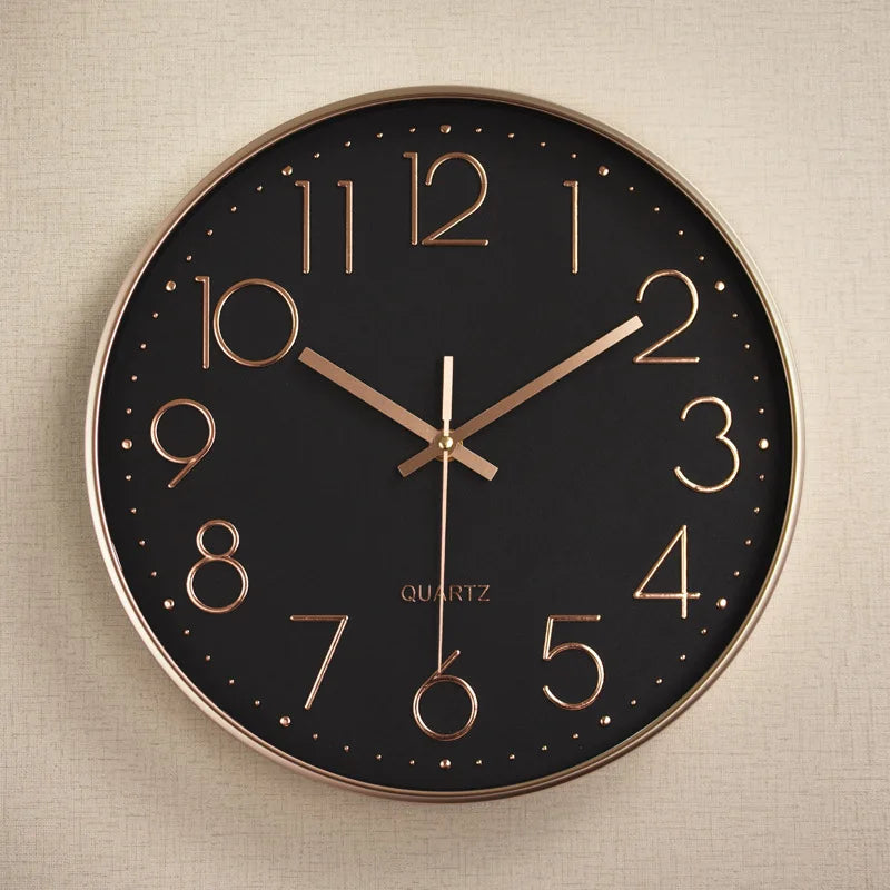 10 Inch Aesthetic Minimalist Large Mechanic Clock Wall