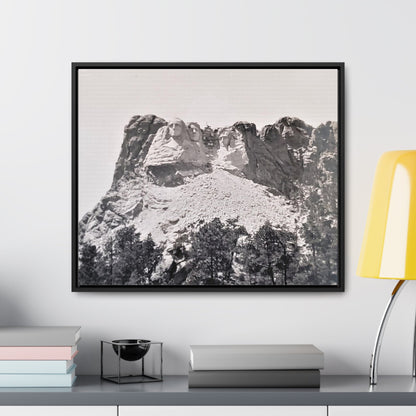 Black Hills Mount Rushmore Gallery Canvas Wraps Horizontal Frame 24″ x 20″ Black 1.25"