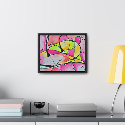 Pink Mouse Gallery Canvas Wraps Horizontal Frame 14″ x 11″ Black 1.25"