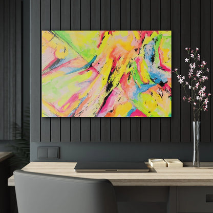 Neon Fire Acrylic Prints 36" x 24" (Horizontal) Glossy