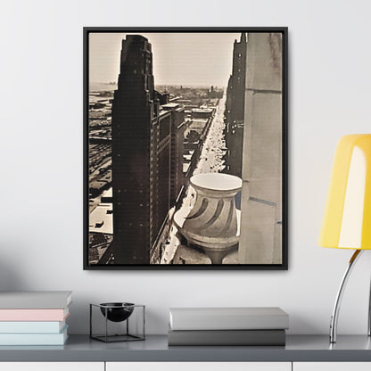 Michigan Ave Chicago Gallery Canvas Wraps Vertical Frame 20″ x 24″ Premium Gallery Wraps (1.25″) Black