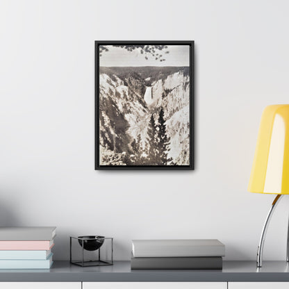 Artists Point Yellowstone Gallery Canvas Wraps Vertical Frame 12″ x 16″ 1.25" Black