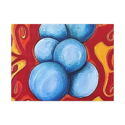 Blue Balls Canvas Gallery Wraps 40″ x 30″ 1.25"