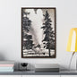 Castle Geyser Yellowstone Gallery Canvas Wraps Vertical Frame 16″ x 24″ Premium Gallery Wraps (1.25″) Walnut