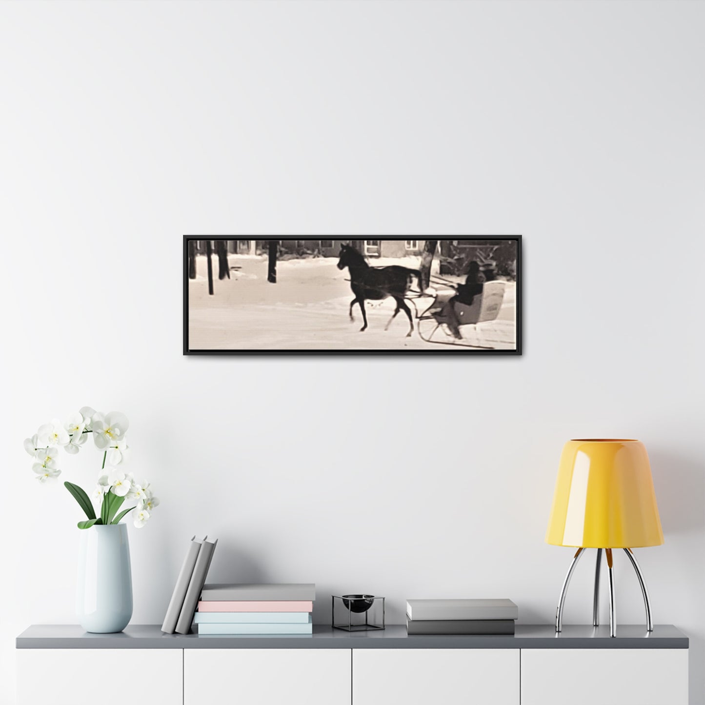 Carriage Ride Gallery Canvas Wraps, Horizontal Frame