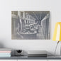 Boulder Dam Powerhouse Satin Canvas Stretched 24″ x 18″ (Horizontal) 1.5"