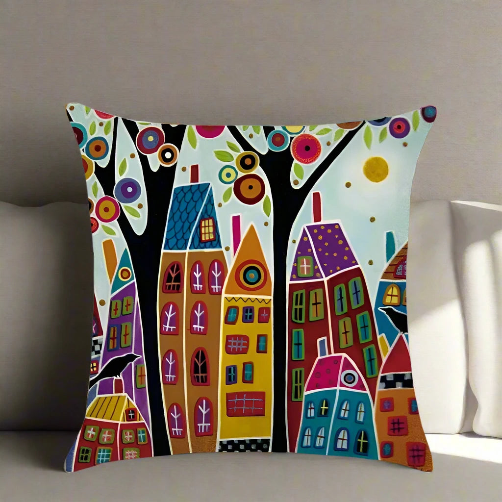 Fashion Pillow Cases Fabric Linen Home Pillow Case Cover Cushion