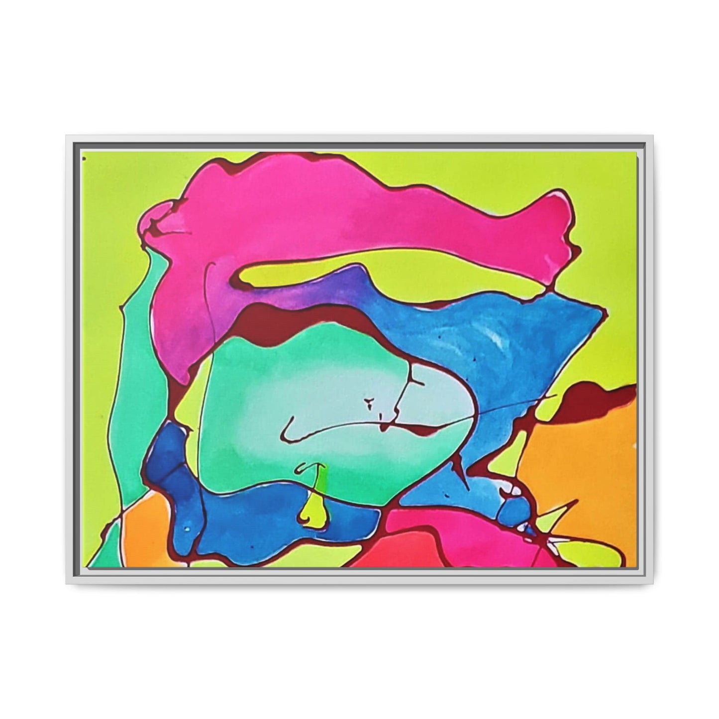 Kool Kid Matte Canvas Framed - Kia Day Design