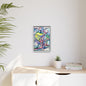 Alien Abstract Colorful Framed Canvas Art - Kia Day Design